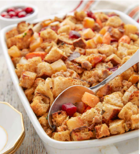 Roasted Root Vegetable and Sausage Stuffing